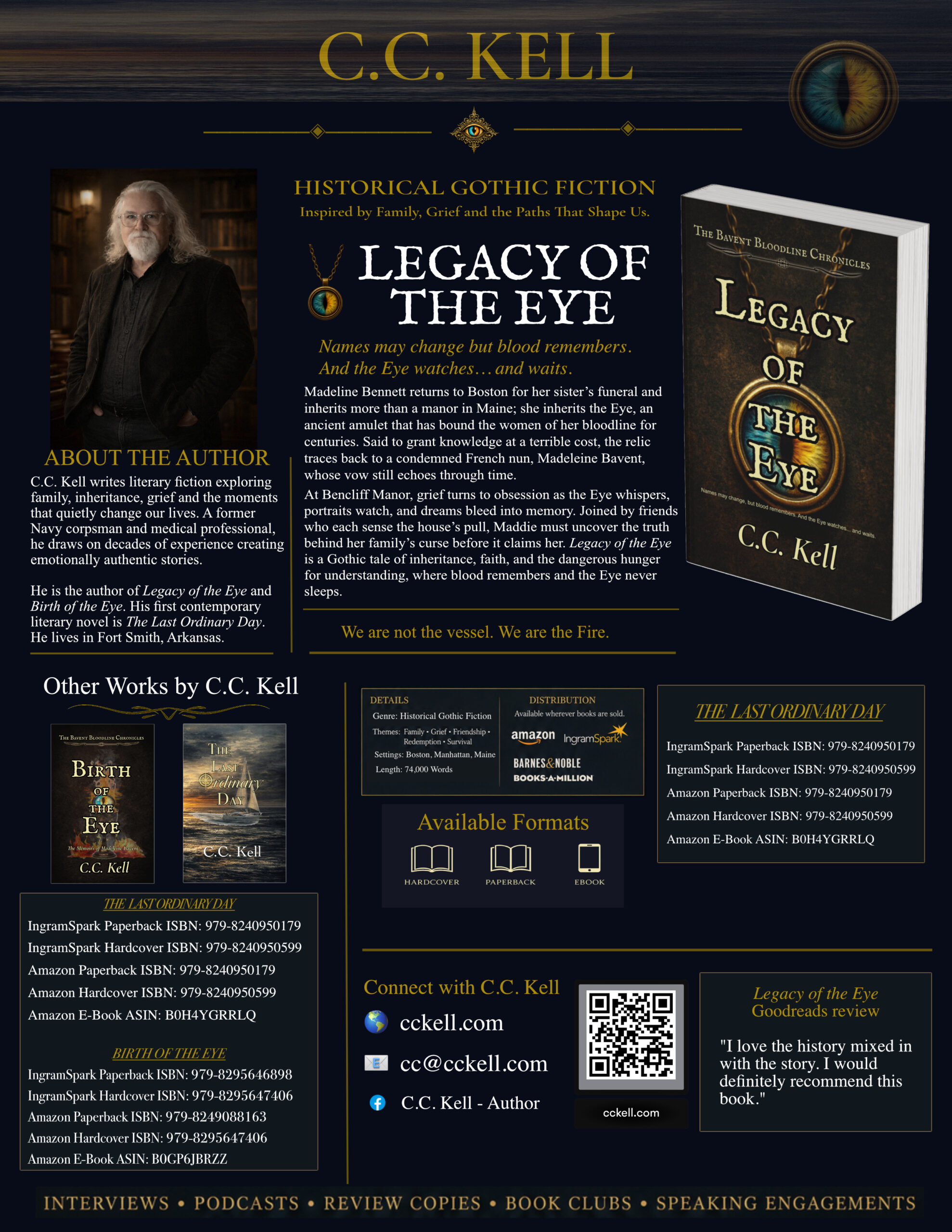 Legacy of the Eye Sales Sheet